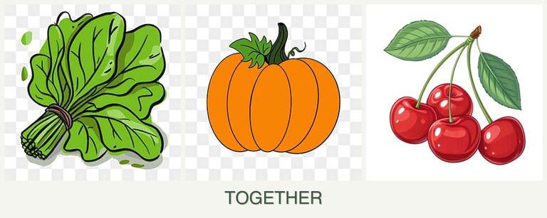 Can you plant spinach, pumpkin and cherries together?
