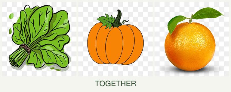 Can you plant spinach, pumpkin and oranges together?