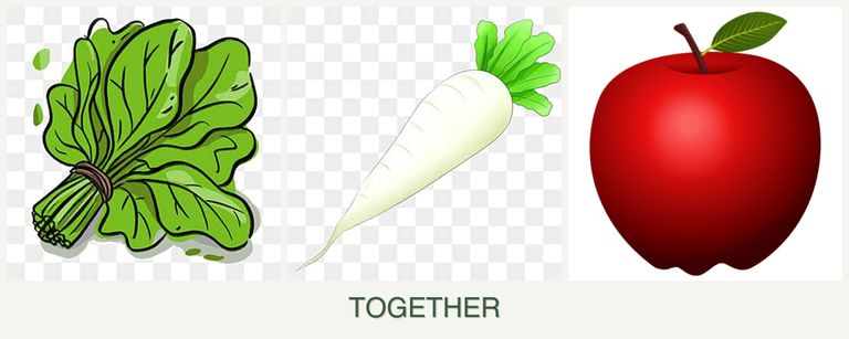 Can you plant spinach, radishes and apples together?