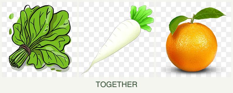 Can you plant spinach, radishes and oranges together?