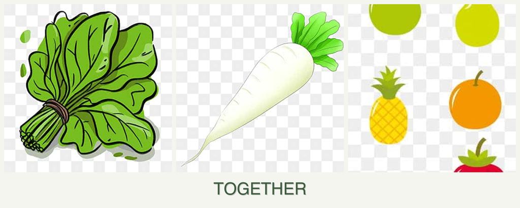 Can you plant spinach, radishes and pears together?
