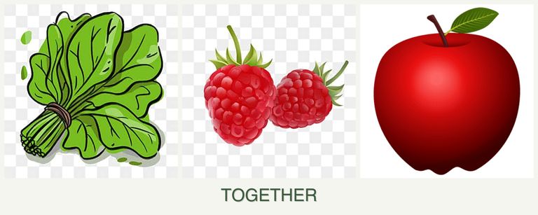 Can you plant spinach, raspberries and apples together?