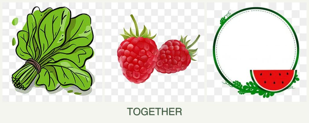 Can you plant spinach, raspberries and watermelons together?
