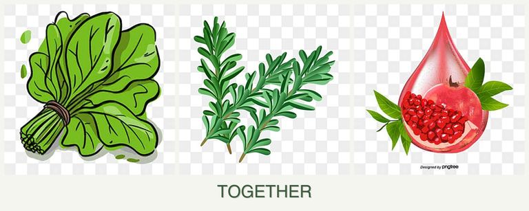 Can you plant spinach, rosemary and pomegranates together?