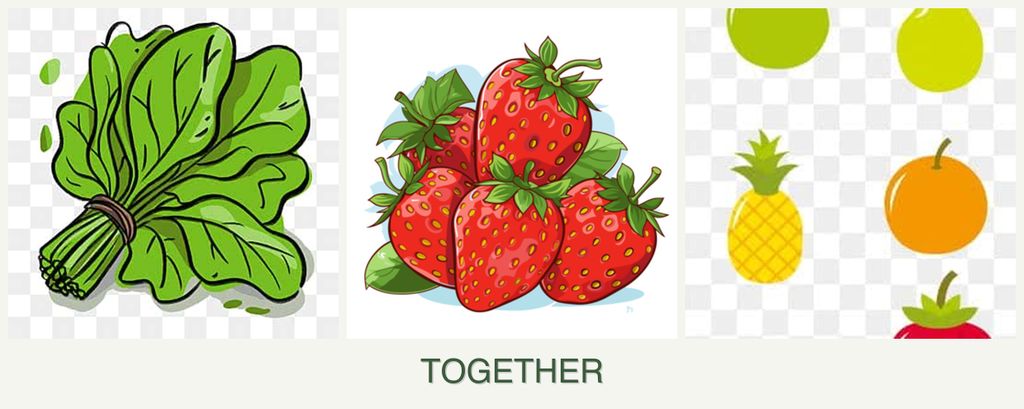 Can you plant spinach, strawberries and pears together?