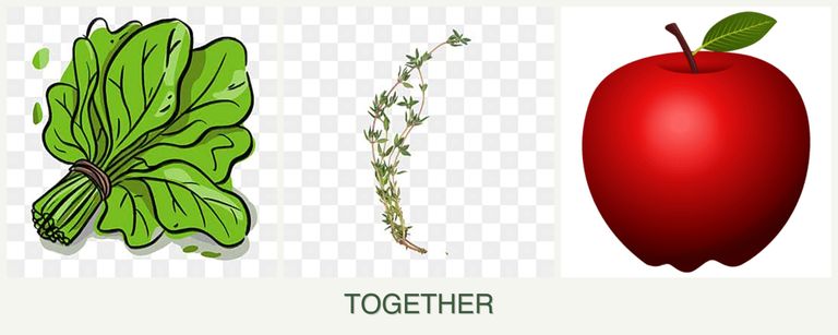 Can you plant spinach, thyme and apples together?