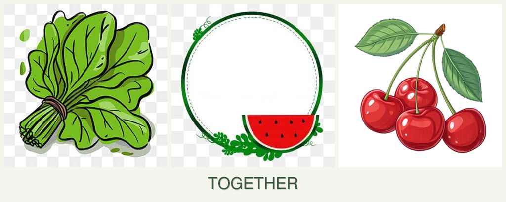 Can you plant spinach, watermelons and cherries together?