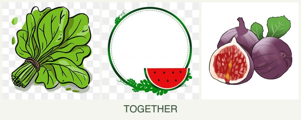 Can you plant spinach, watermelons and figs together?