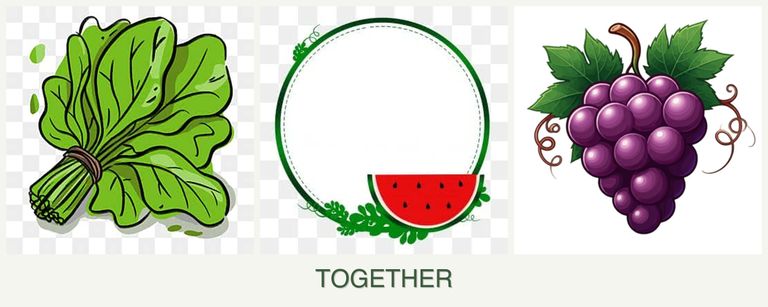 Can you plant spinach, watermelons and grapes together?