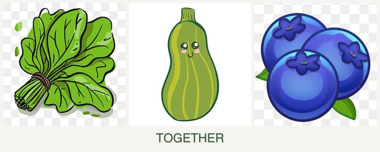 Can you plant spinach, zucchini and blueberries together?