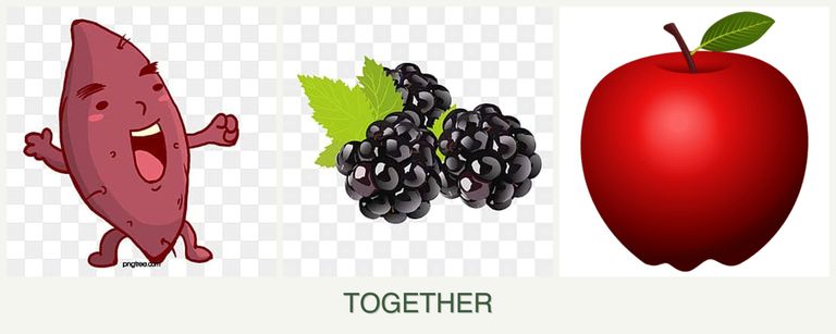 Can you plant sweet potatoes, blackberries and apples together?