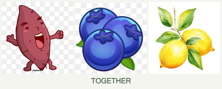 Can you plant sweet potatoes, blueberries and lemons together?