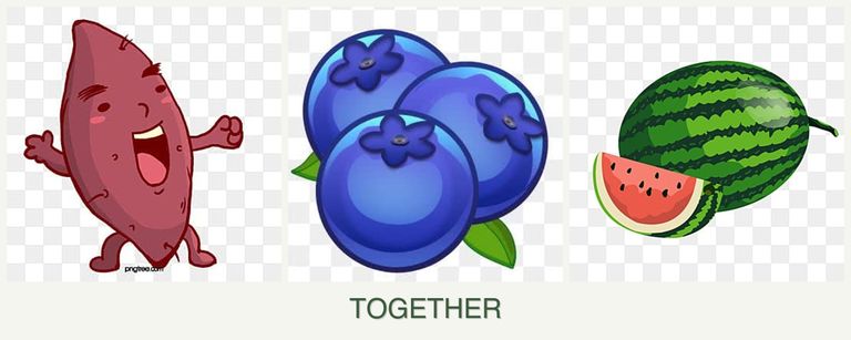 Can you plant sweet potatoes, blueberries and melons together?