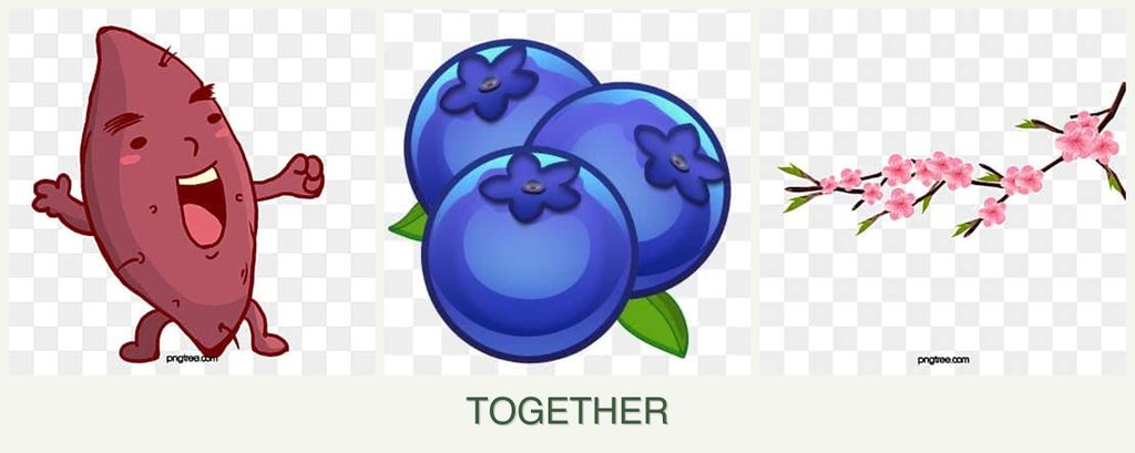 Can you plant sweet potatoes, blueberries and peaches together?