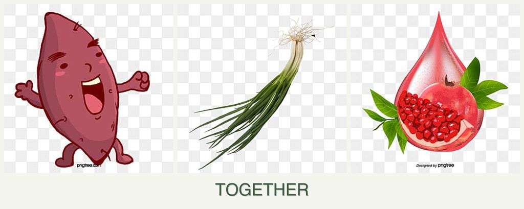 Can you plant sweet potatoes, chives and pomegranates together?