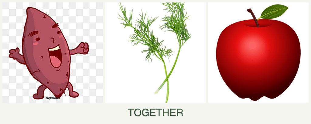 Can you plant sweet potatoes, dill and apples together?