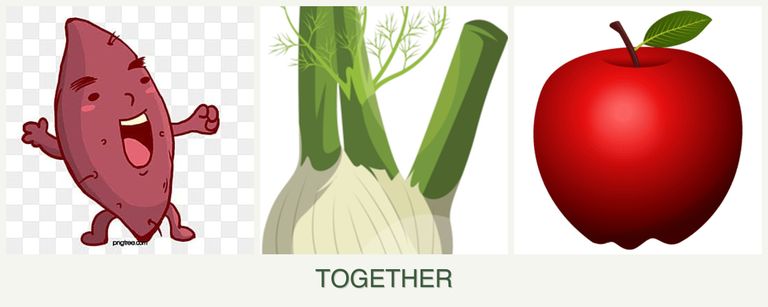 Can you plant sweet potatoes, fennel and apples together?