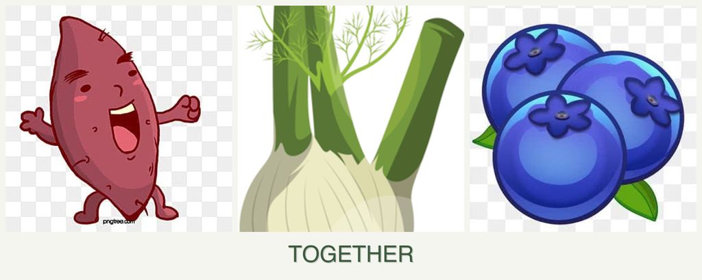 Can you plant sweet potatoes, fennel and blueberries together?