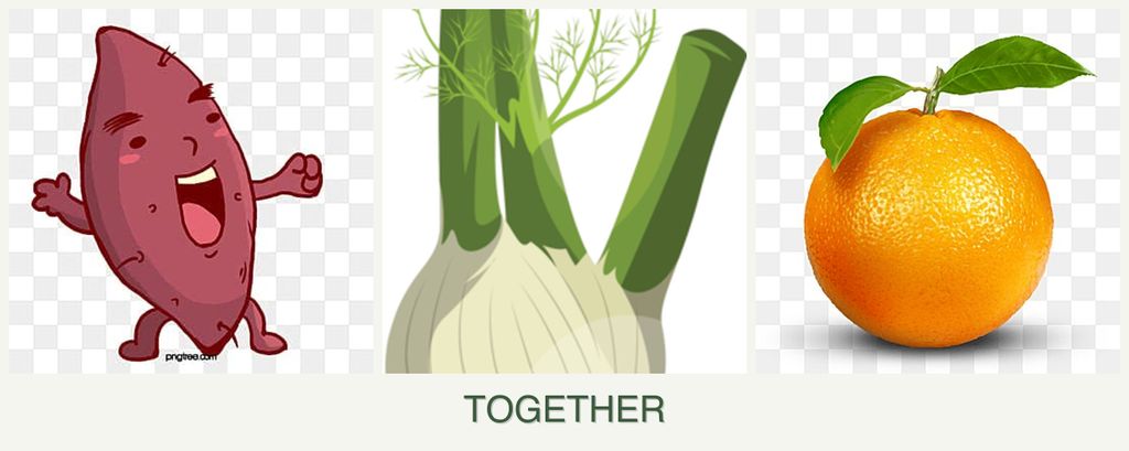 Can you plant sweet potatoes, fennel and oranges together?