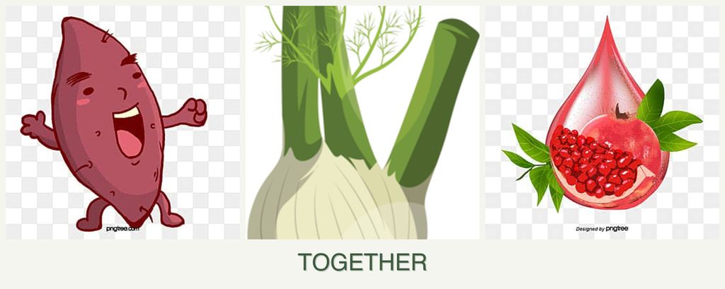 Can you plant sweet potatoes, fennel and pomegranates together?