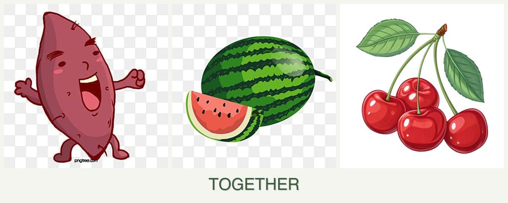 Can you plant sweet potatoes, melons and cherries together?