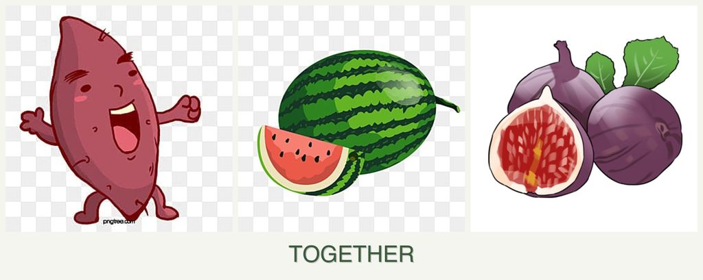 Can you plant sweet potatoes, melons and figs together?