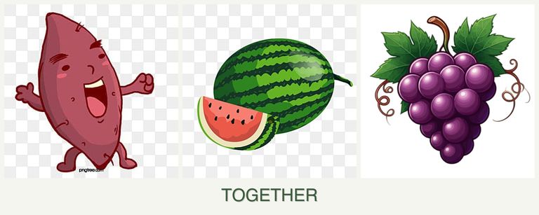 Can you plant sweet potatoes, melons and grapes together?
