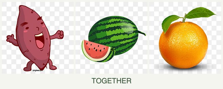 Can you plant sweet potatoes, melons and oranges together?