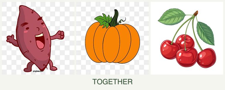 Can you plant sweet potatoes, pumpkin and cherries together?