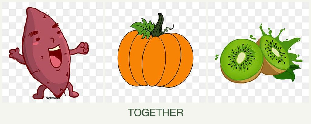Can you plant sweet potatoes, pumpkin and kiwi together?