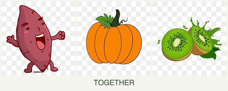 Can you plant sweet potatoes, pumpkin and kiwi together?