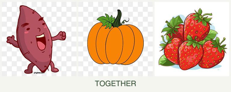 Can you plant sweet potatoes, pumpkin and strawberries together?