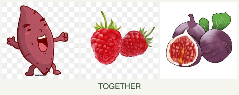 Can you plant sweet potatoes, raspberries and figs together?