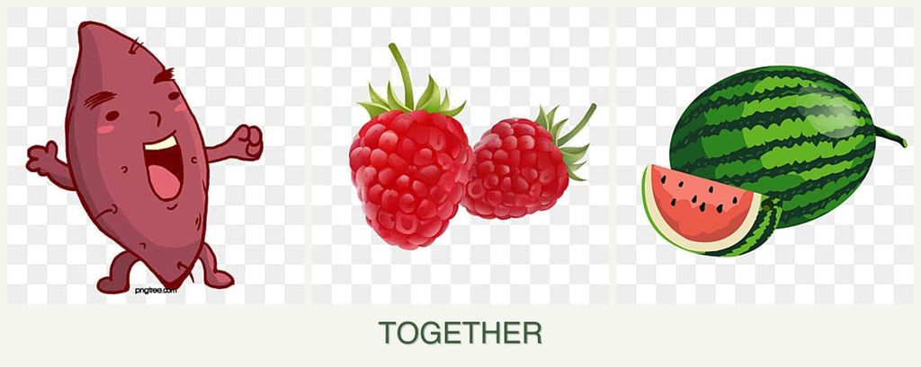 Can you plant sweet potatoes, raspberries and melons together?