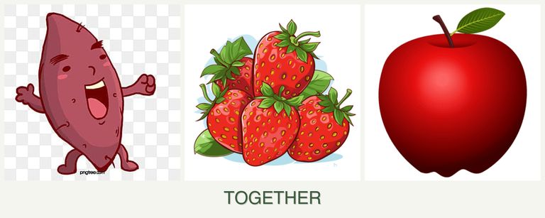 Can you plant sweet potatoes, strawberries and apples together?
