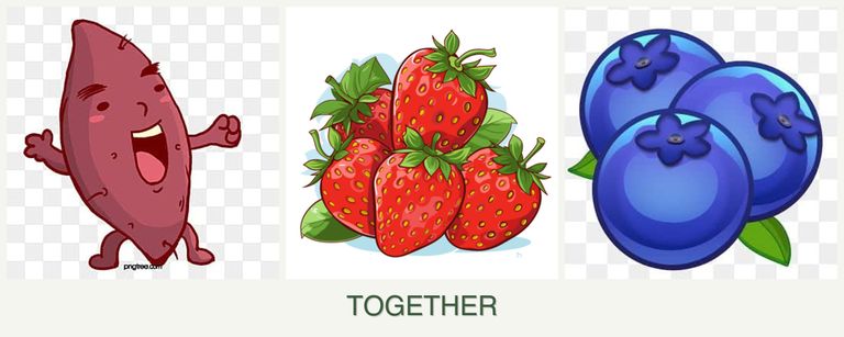 Can you plant sweet potatoes, strawberries and blueberries together?