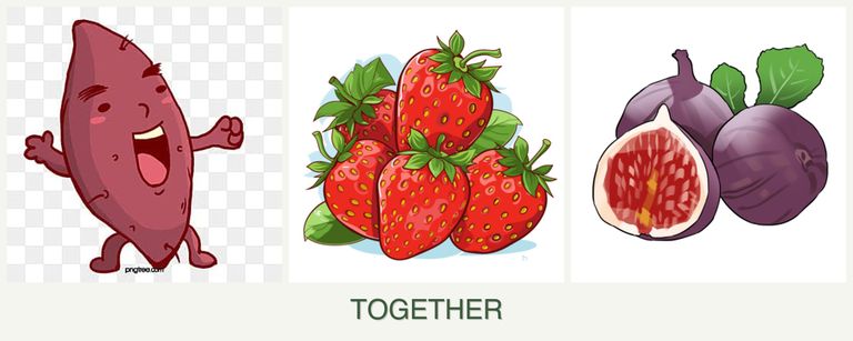 Can you plant sweet potatoes, strawberries and figs together?
