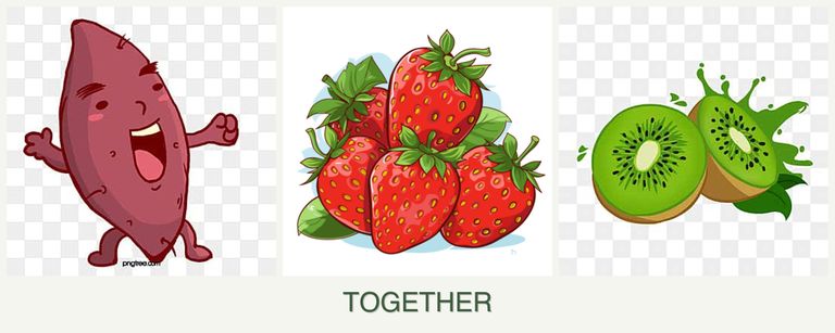 Can you plant sweet potatoes, strawberries and kiwi together?