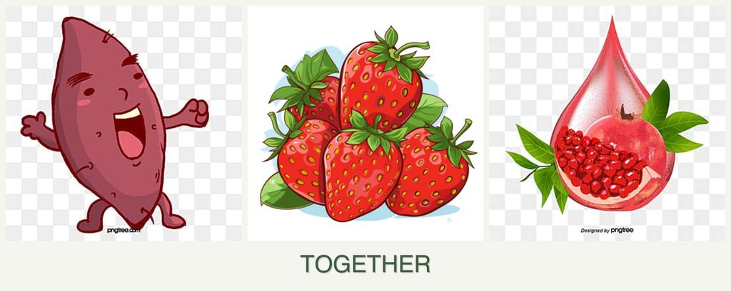 Can you plant sweet potatoes, strawberries and pomegranates together?