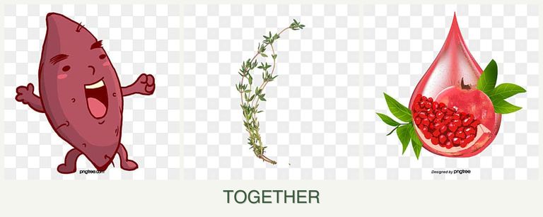 Can you plant sweet potatoes, thyme and pomegranates together?