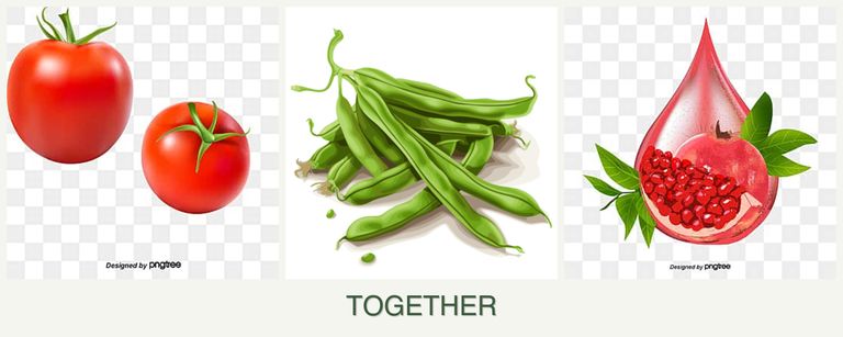 Can you plant tomatoes, beans and pomegranates together?