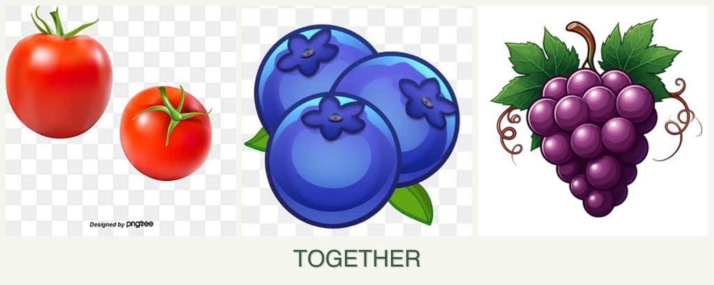 Can you plant tomatoes, blueberries and grapes together?