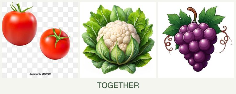 Can you plant tomatoes, cauliflower and grapes together?