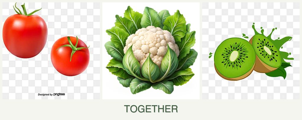 Can you plant tomatoes, cauliflower and kiwi together?