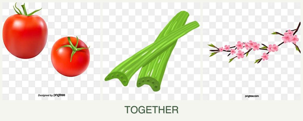 Can you plant tomatoes, celery and peaches together?