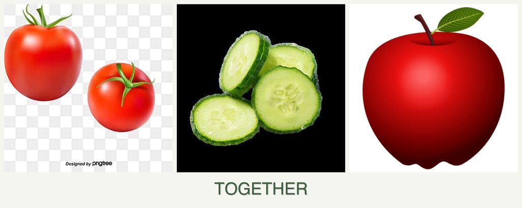 Can you plant tomatoes, cucumbers and apples together?