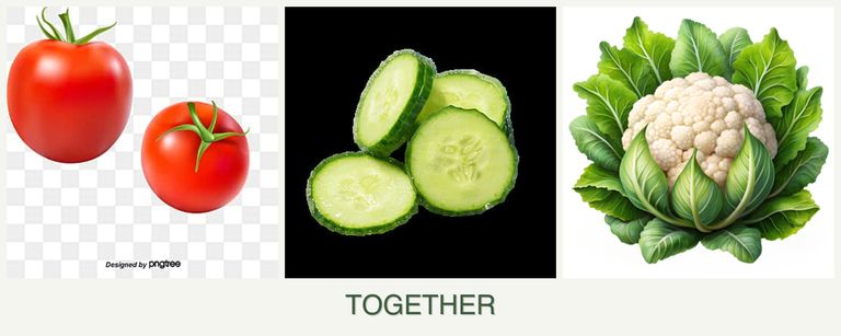 Can you plant tomatoes, cucumbers and cauliflower together?