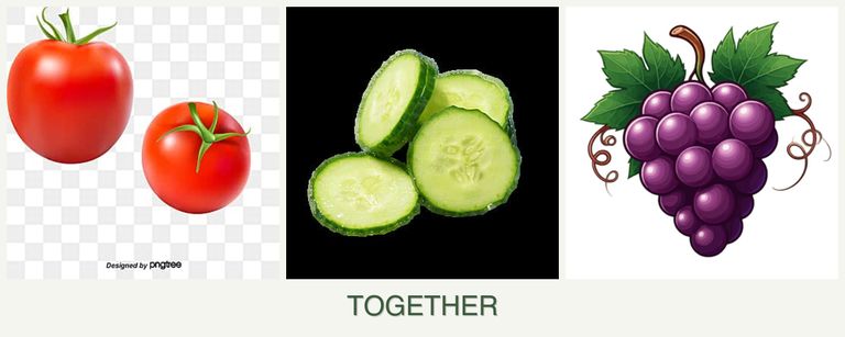 Can you plant tomatoes, cucumbers and grapes together?