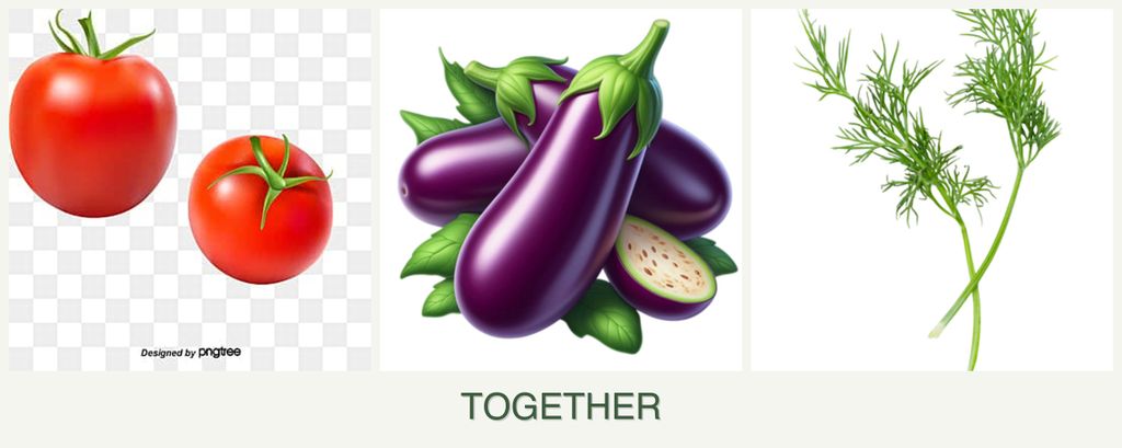 Can you plant tomatoes, eggplant and dill together?