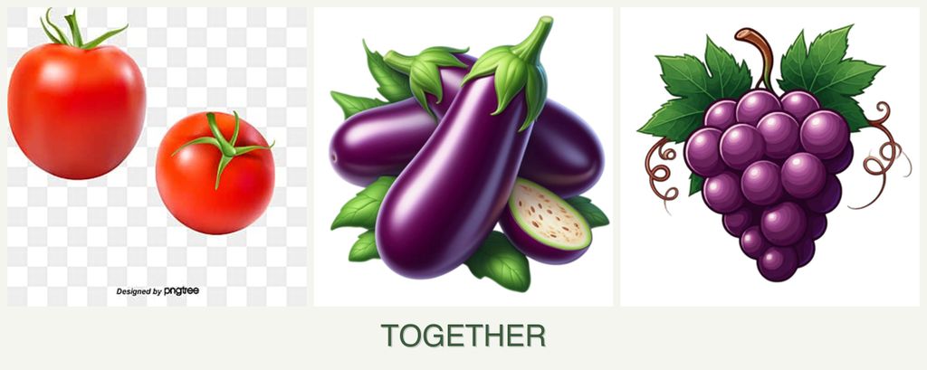 Can you plant tomatoes, eggplant and grapes together?